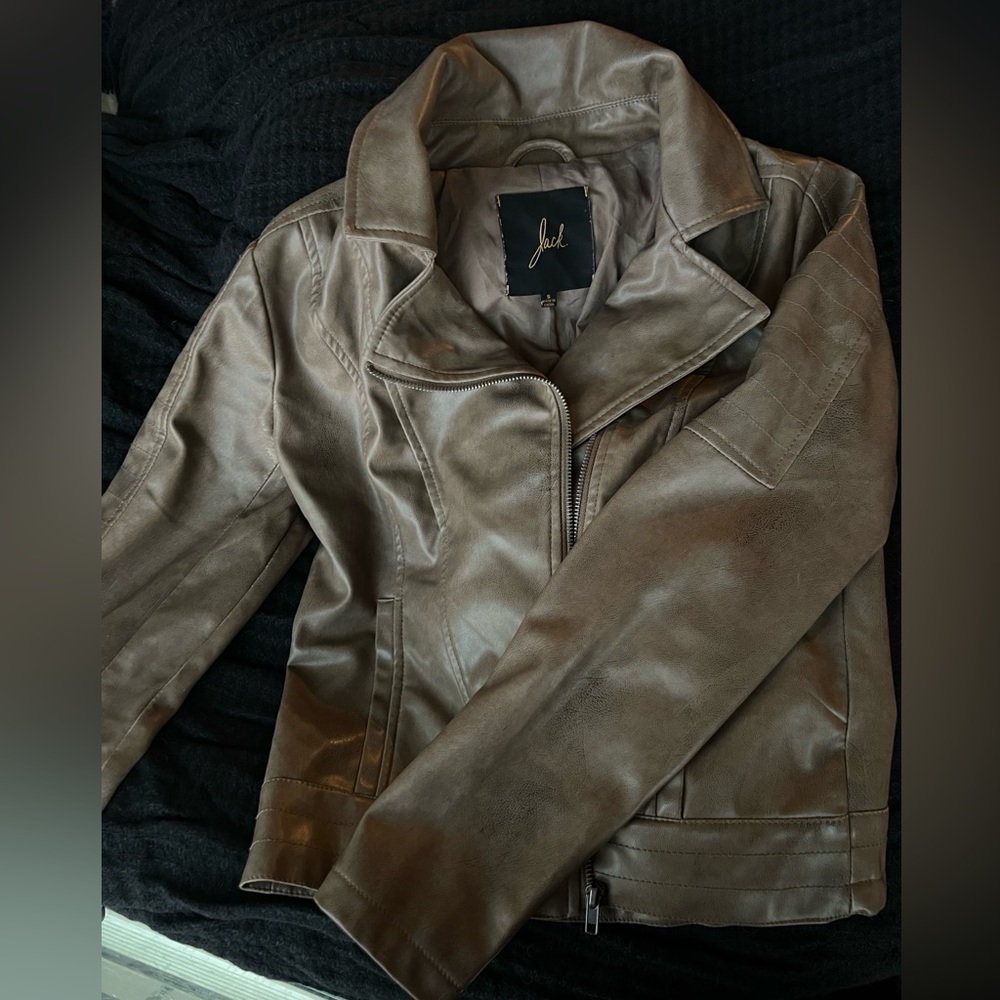 Jack by BB Dakota Faux Leather Jacket - Asymmetrical Zip